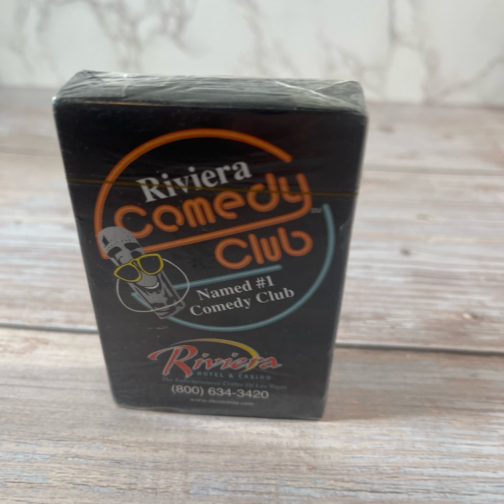 Playing cards Riviera Comedy Club sealed
